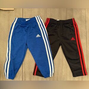 Adidas Blue and Black Track Pants Set